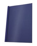 PAVO A4 Leather Look 1.5 mm Thermal Binding Cover - Clear/Blue (Pack of 25)