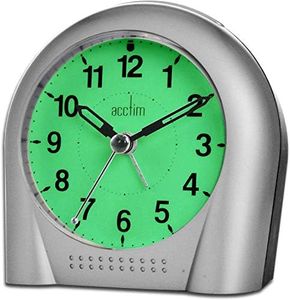 Sweeper Silver Light & Snooze Alarm Clock