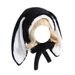 Jilneed Cute Bunny Hat Women Plush Rabbit Ear Funny Lolita Sweet Kawaii Winter Fluffy Fleece Warm Hat Cap Cosplay Accessory