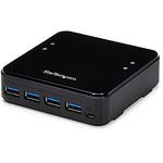 StarTech.com USB 3.0 Peripheral Sharing Switch - 4 USB 3.0 x 4 Computers - Mac / Windows / Linux - USB A/B Switch - USB Switch (HBS304A24A)