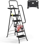 HBTower 5 Step Ladder, Folding Step