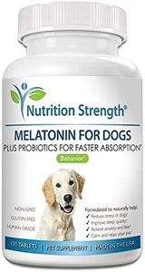 Nutrition Strength Melatonin for Dogs, 120 Chewable Tablets