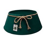 Christmas Tree Skirt Luxury Velvet Emerald Green 56cm