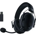 Razer BlackShark V2 Pro Wireless Gaming Headset: THX 7.1 Spatial Surround Sound - 50mm Drivers - Detachable Mic - for PC, PS4, PS5, Switch - Black