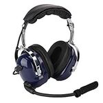 VBESTLIFE General Aviation Pilot Headphones, Dual Plug Pilot Headphones, 3.5mm Headset with Noise Cancelling for Pilots