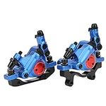 Mountain Bike Hydraulic Brakes Caliper,e Bike Brake Kit Himiway Ebike Set for Scooter Ycle Mountain Blue Caliper Shimano Shim Cable Pull,Parts HB-100 Bike Aluminium Alloy(Blue)