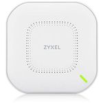 Zyxel True WiFi6 AX3000 Wireless Access Point (802.11ax Dual Band), 3.0 Gbps with Quad Core CPU and Dual 4x4 5GHz + 2x2 2.4GHz MU-MIMO Antenna, Manageable via Nebula APP/Cloud or Standalone [NWA210AX]