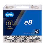 6/7/8 Speed eBike Chain KMC e8 Mountain e-Bike Chains Silver Black 136 Links