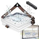 6x13 FT Clear Waterproof Tarps(Incr