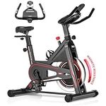 DMASUN Indoor Exercise Bikes for Home, Plus Magnetic Resistance Stationary Bike, Spinning Bike for Home Training Cardio Workout with Comfortable Seat, Heart Rate Sensor