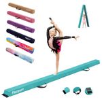 FBSPORT 240 CM Balance Beam, Gymnastics Balance Beam for Kids, Floor Balance Beam, Folding Gymnastics Beam for Training