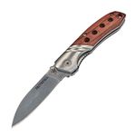 Faithfull FAIWPKSINGLE Single Blade Knife - 63mm Stainless Steel Blade Hardwood Handle