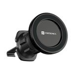 Portronics Mogun 4 Magnetic Car Phone Holder Stand with Strong Magnetic Grip, AC Vent Mount, 360 Degree Rotation, Single Hand Use, Shockproof Build, Mobile Stand for Car (Black)