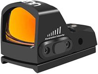 UUQ Mini Reflex Red Dot Sight for Rifles, Pistols and Shotguns 2MOA,7 Brightness Adjustments,(Suitable for RMR or 20mm Picatinny Rail)