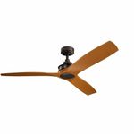 Kichler Lighting 300356OZ Ried - 56" Ceiling Fan, Olde Bronze Finish with Cherry Blade Finish