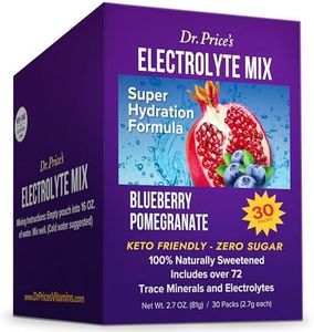 Electrolytes Powder Packets - Electrolytes No Sugar - Hydration Packets - Electrolyte Mix - Keto Electrolytes - (30 Packets) Fasting Electrolytes - Water Enhancer, No Tablets - Blueberry-Pomegranate