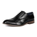 Bruno Marc Men's Leather Lined Formal Dress Oxfords Shoes,Size 9,Louis_2-Black,Louis_2