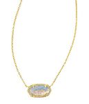 Kendra Scott Elisa Pendant Necklace for Women, Fashion Jewelry, 14k Gold-Plated, One Size, Brass