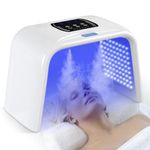 Cozion 7 Colors Photon PDT LED Light Therapy Mask: 2 Holes Spray Water Oil Balance, Professional LED Face Mask Light Therapy Photon SPA Beauty Salon Beauty Equipment Steam Type