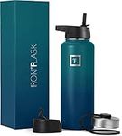 Iron Flask Sports Water Bottle - 530 ml, 3 Lids (Straw Lid), Vacuum Insulated Stainless Steel, Double Walled, Thermo Mug, Metal Canteen