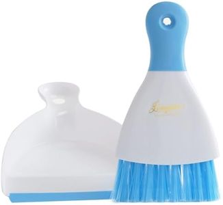Powerstone Pumice Dustpan & Brush Combo Set | 8" Tall x 6" Wide - Dustpan | Brush Clips Into Dustpan Handle | A Reliable Solution for Sweeping Up & Tidying Your Home, Boat, RVs & Anywhere Else | Blue