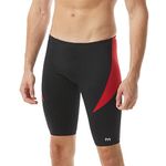 TYR Men's Durafast Elite Curve Splice Jammer Swimsuit Black/Red