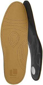 Lenzen Prestige Solette Interne in Pelle di Alta Qualità I Inserto per Scarpe Ortopediche con Supporto Metatarsale, Tallone e Carbone Attivo