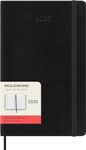 Moleskine Classic 12 Month 2025 Daily Planner, Soft Cover, Large (5" x 8.25"), Black, 400 pages