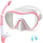 Supertrip Snorkel Set Scuba Diving Mask Snorkeling Goggles Dry Top Snorkel With Anti-Fog Film Anti-Leak Design Panoramic Wide View For Adults And Youth