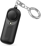 AMIR Personal Alarm Keychain for Women,130dB Loud Safesound Security Alarm Keychain, Emergency Self Defense Alarm with LED Light, Portable Siren for Women, Men, Children, Elderly - Black