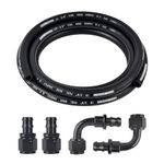 EVIL ENERGY 3/8 Fuel Hose Line Kit, 6AN Push Lock Hose Kit NBR SAE 30R7 10FT