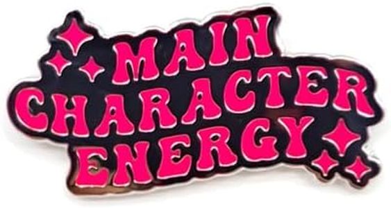 Main Character Energy Pin - Fun Series - Enamel Lapel Pin - Plated Badge for Clothing, Bags, and Lanyards