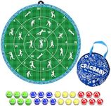 CRICBABY Cricket Dart Game, Double Sided, 29 inches, 24 Sticky Balls, Birthday Gifts for Boys and Girls, Gift for Cricket Lover, Play Indoor/Outdoor, Fun Party Game, Portable Design, for Ages 3-100+