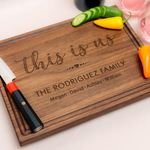 Personalized Cutting Board, Custom Mother's Day, Birthday, and Anniversary Gift Idea, Wood Engraved Charcuterie, for Parents and Family, This Is Us Design 101