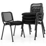 Giantex Set of 5 Conference Chair Elegant Design Stackable Office Waiting Room Guest Reception (32 H)