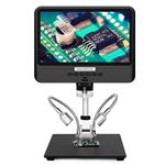 Andonstar AD208 Coin Microscope with 8.5 Inch Screen 260X LCD Lab Handheld USB Digital Microscopes for PCB Repair Soldering Coin Collection