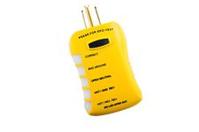 Sperry Instruments New Patent Pending Single Led Indicator Stop Shock II GFCI Outlet Circuit Analyzer Tester, Detects Low Resistance, 1/Ea