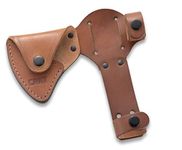 CRKT Woods Chogan Tomahawk Sheath: Full Grained Leather, Multiple Snaps, Belt Loops for Secure Carry of T-Hawk, for Use 2730 D2730