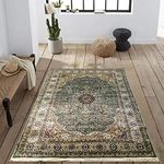 AAHAN CARPET,Silk Luxury Carpet Kashmiri Silk Carpet Persian Traditional Silk Collection Carpet and Soft Carpet for Bed Room, Living Room (3x5 feet)