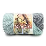 Lion Brand Yarn 826-217 Scarfie Yarn, Mint/Silver,21.59 x 12.065 x 12.065 cm