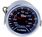 E Support 2" 52mm Car Motor Universal Psi Turbo Boost Gauge Meter Smoke Tint Len LED