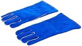 US Forge 400 Welding Gloves Lined Leather, Blue