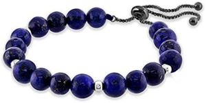 Believe London® Gemstone Bracelet Chakra Bracelet Anxiety Crystal Natural Stone Men Women Stress Relief Reiki Yoga Diffuser Semi Precious