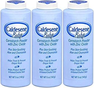 Caldesene Cornstarch Baby Powder with Zinc Oxide, Talc-Free Baby Powder, 5 Oz (3 Pack)