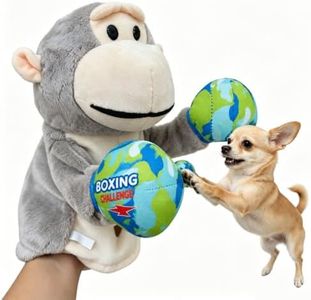 Pewfugu Boxing Hand Puppet for Dogs & Cats, Interactive Plush Pet Toy | Interactive boxing hand puppet for pet play with small dogs and cats, plush fabric, adult hand control