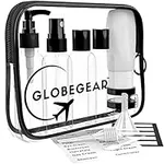 GLOBEGEAR TSA Approved Travel Bottles Leak Proof & Travel Size Containers for Toiletries Travel Kit with TSA Liquids Travel Bag (model GG1)