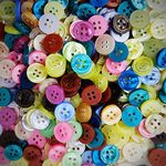 Vemlons Buttons,Shirt Buttons 4 Hole Buttons Pack of 480 Piece 24 Piece x 20 Colors Inside/Arts and Craft Button/Shirts Button for Men and Women(Multi Color)