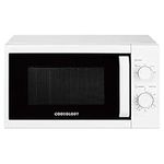 Cookology CMAFS20LWH Freestanding 800W Microwave, 20 Litre Capacity with 25cm Turntable, Features 5 Cooking Power Levels, Quick Defrost Setting and Dial Timer - in White