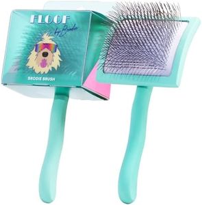Floof by Brodie Dog Brush - Slicker for Shedding and Grooming - Best for Long Haired Dogs and Pets