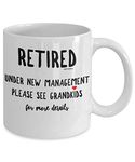 Retirement Gifts for Women Men Colleagues Boss, Mugs Cups Presents Ideas Coffee Tea - Christmas Secret Santa Xmas - Under New Management MG0008